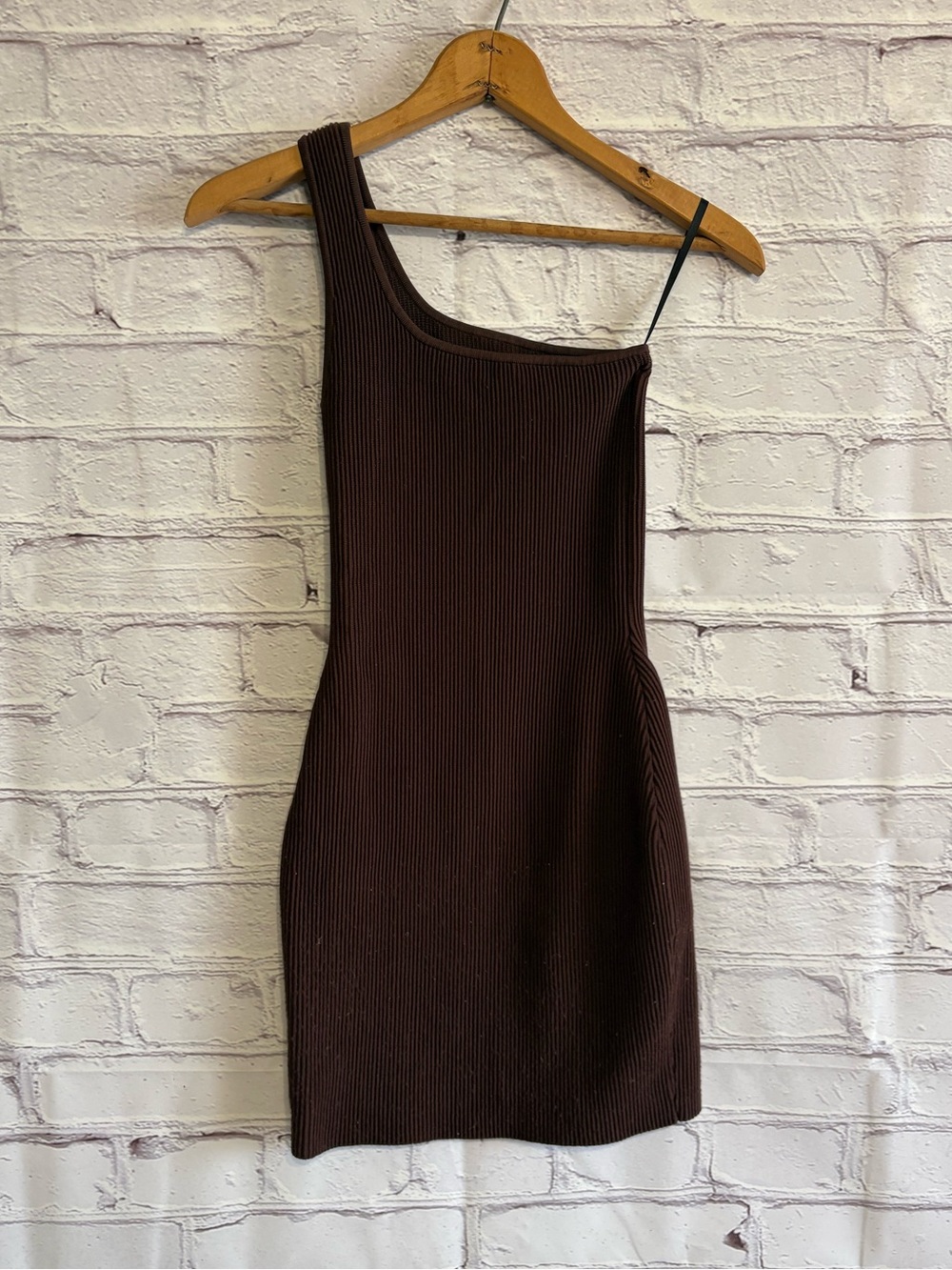 Babaton One-Shoulder Ribbed Bodycon Mini Dress - Picture 13 of 15